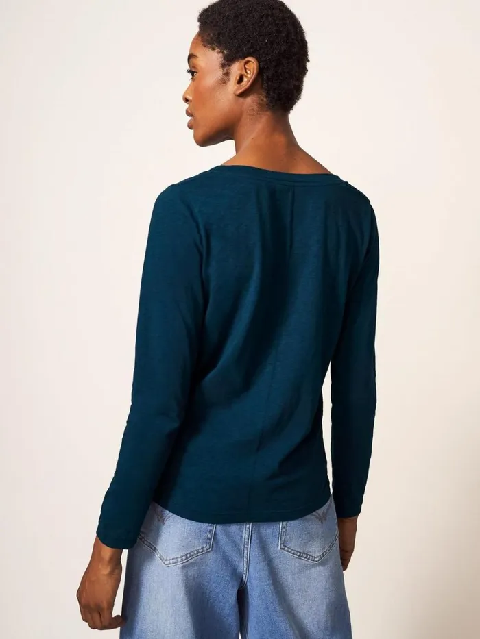 Women TOPS and TEES White Stuff Nelly LS Tee Dark Navy Women TOPS and TEES White Stuff Nelly LS Tee Dark Navy