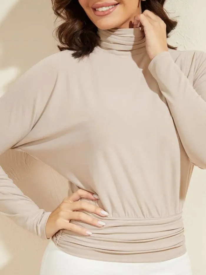 Women Tops And Sweaters Marciano Jillian Top Pale Pebble Women Tops And Sweaters Marciano Jillian Top Pale Pebble