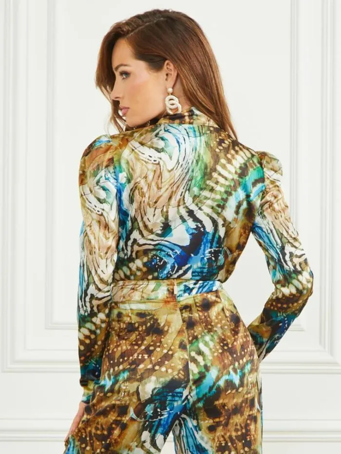 Women Tops And Sweaters Marciano Regina Printed Bodysuit Eutopia Print Women Tops And Sweaters Marciano Regina Printed Bodysuit Eutopia Print
