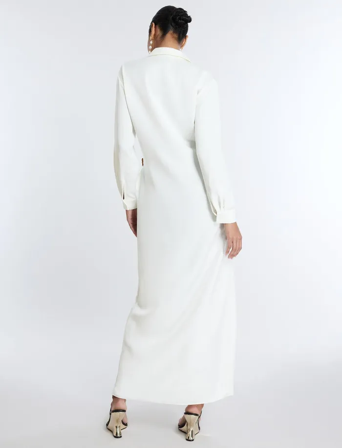 Women Tops BCBG Millie Wrap Tunic Top Gardenia