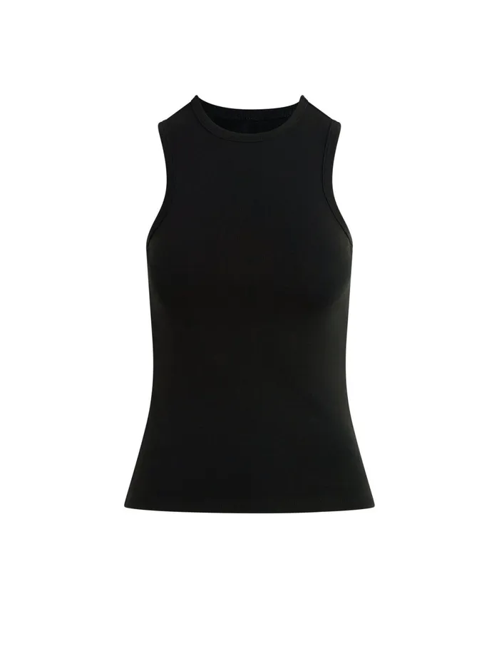 Women Tops Joe039s Jeans THE HIGH NECK TANK Black