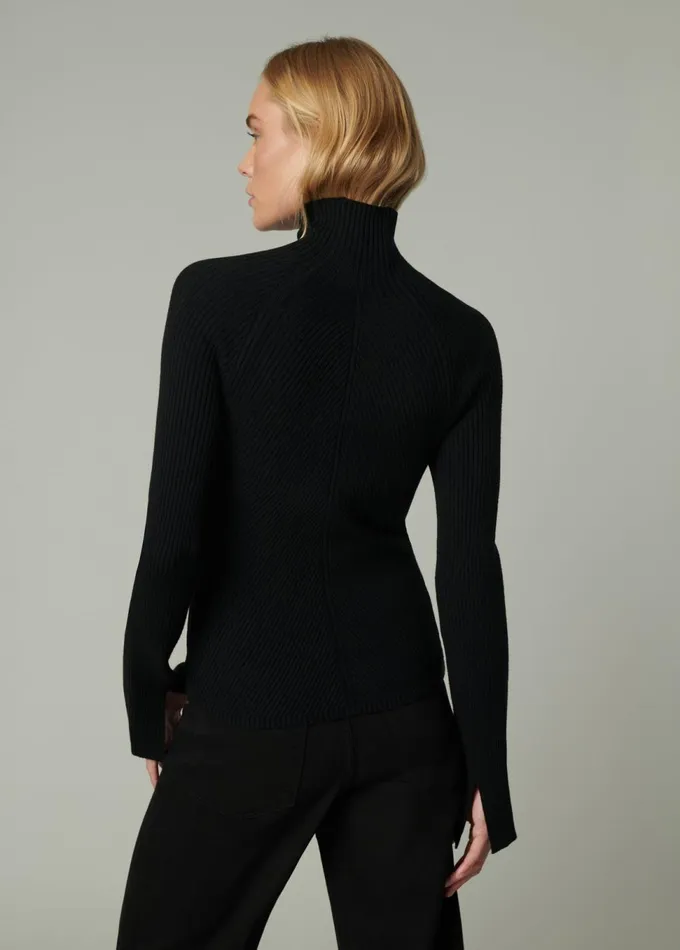 Women Tops Joe039s Jeans THE PALMER TURTLENECK Black