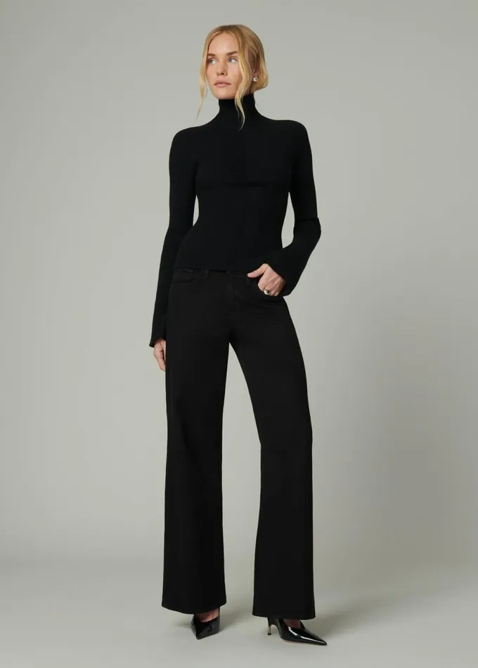 Women Tops Joe039s Jeans THE PALMER TURTLENECK Black
