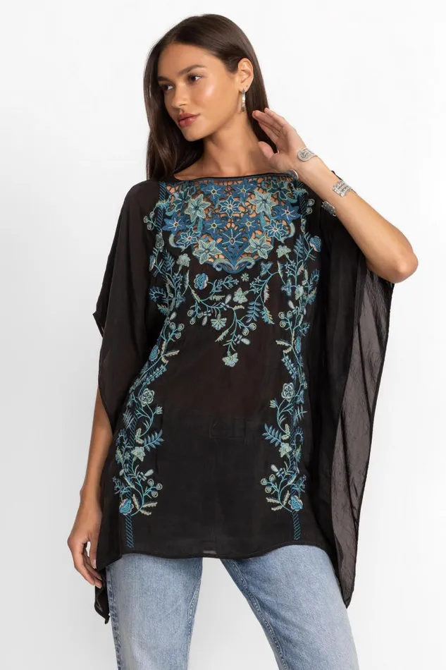 Women Tops Johnny Was REBECCA PONCHO Black