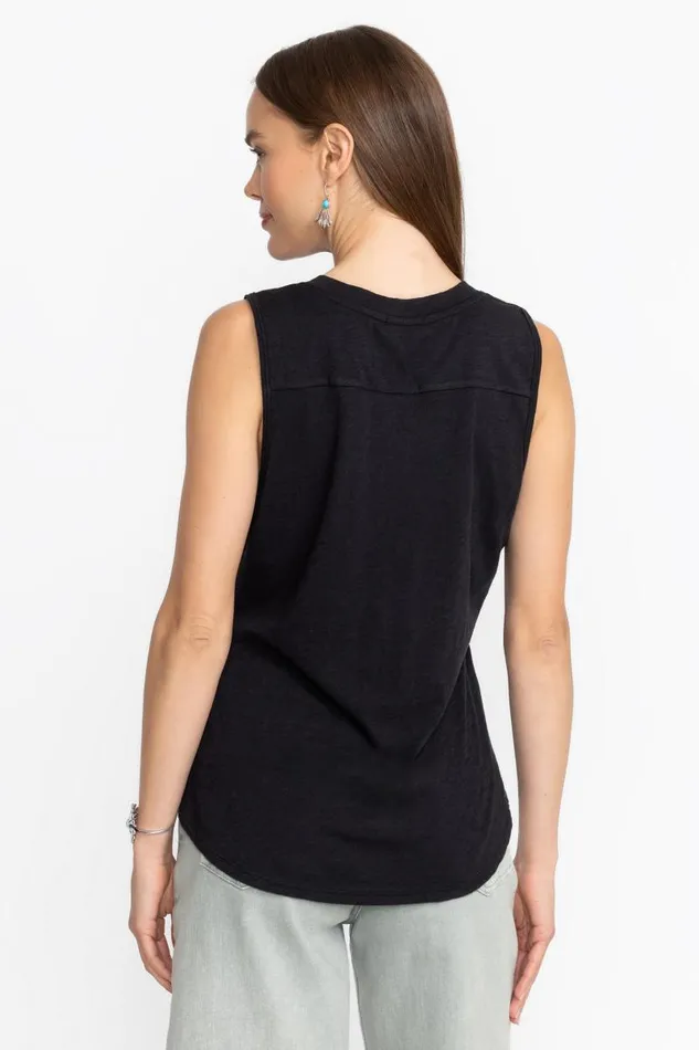Women Tops Johnny Was SLUB JERSEY HI LOW TANK Black Beauty Women Tops Johnny Was SLUB JERSEY HI LOW TANK Black Beauty