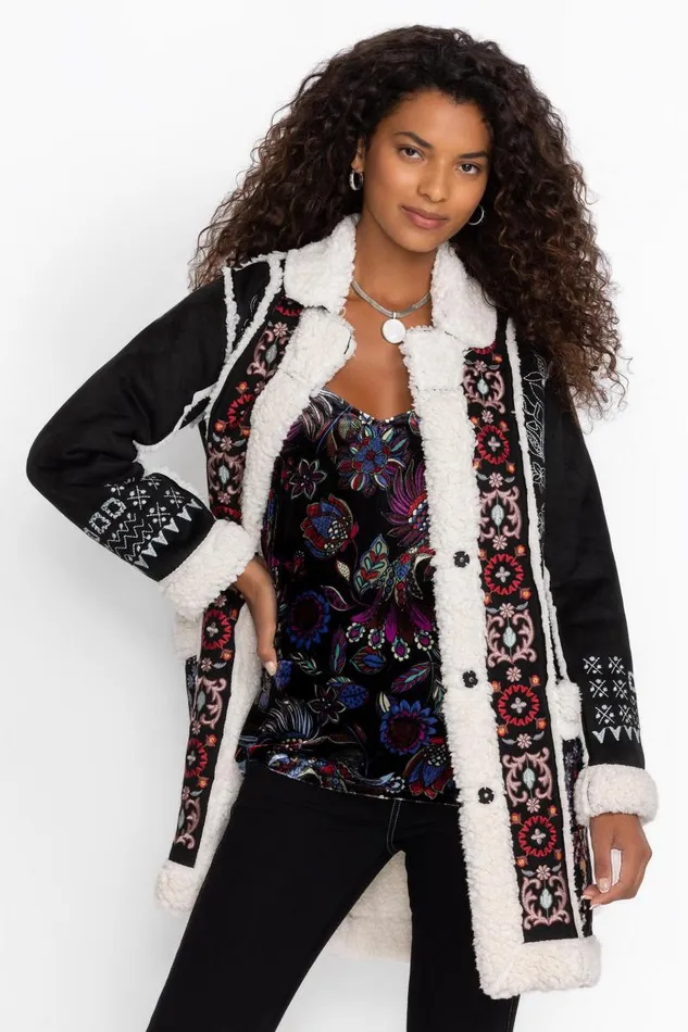 Women Tops Johnny Was VELVET TANK Avya