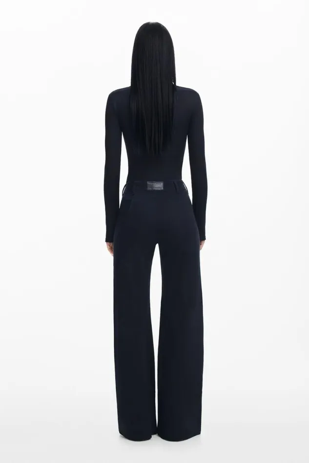 Women Trousers Desigual Maitrepierre Wide Leg Jeans
