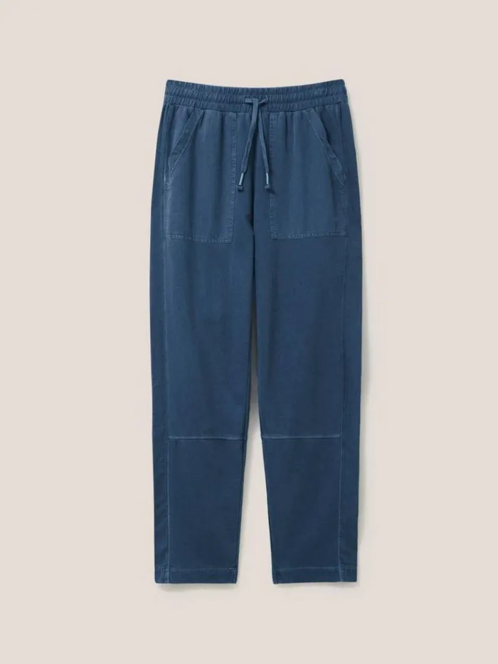 Women TROUSERS White Stuff Ava Jersey Jogger Mid Blue Women TROUSERS White Stuff Ava Jersey Jogger Mid Blue