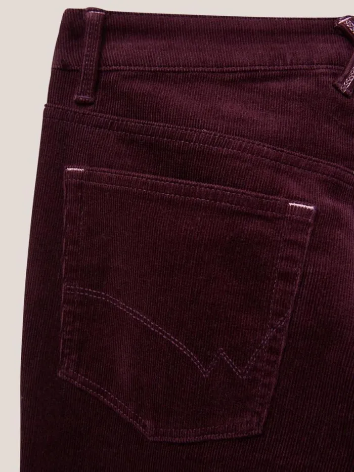 Women TROUSERS White Stuff Brooke Mid Rise Cord Trouser Dk Plum