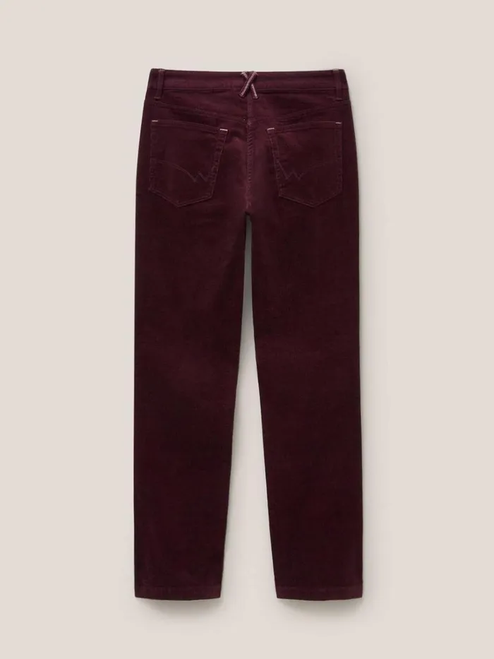 Women TROUSERS White Stuff Brooke Mid Rise Cord Trouser Dk Plum