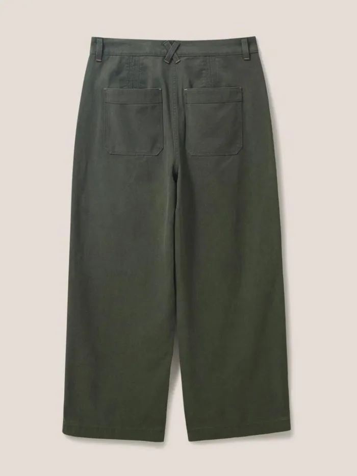 Women TROUSERS White Stuff Harper Wide Leg Trouser Dark Green