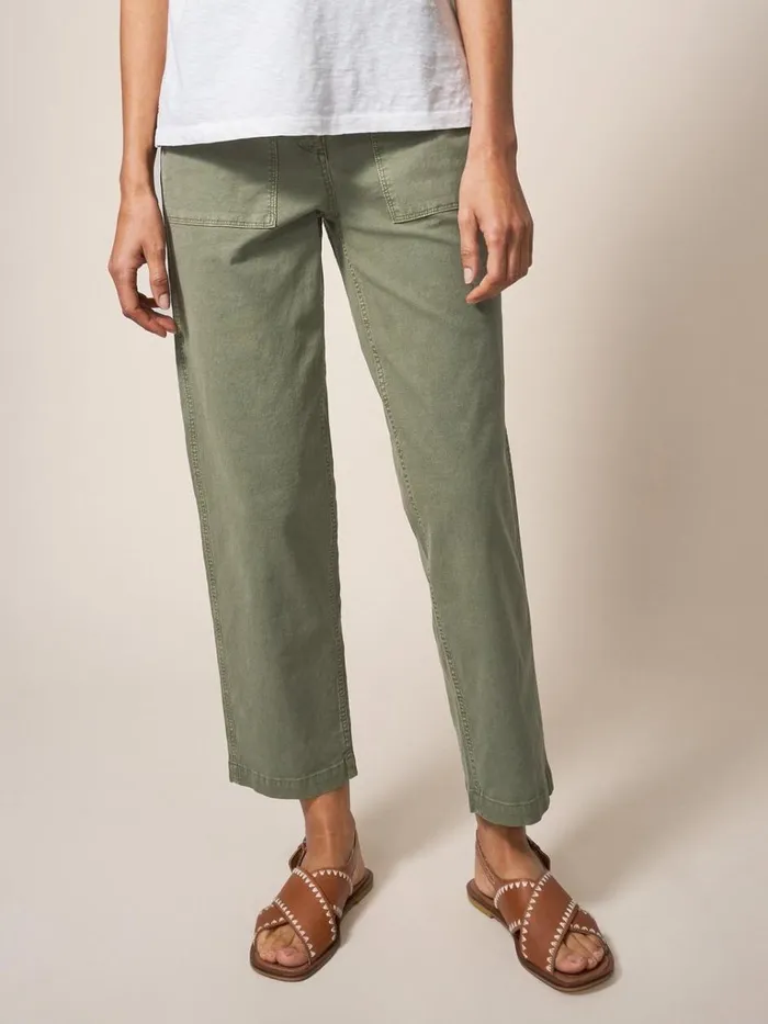 Women TROUSERS White Stuff Tessa Chino Mid Green