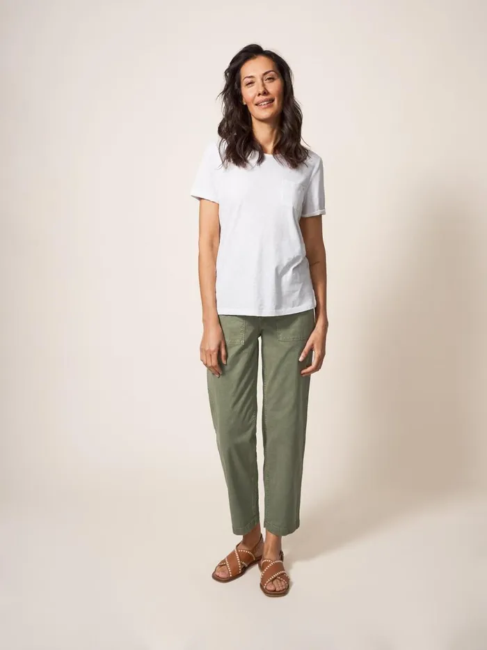 Women TROUSERS White Stuff Tessa Chino Mid Green Women TROUSERS White Stuff Tessa Chino Mid Green