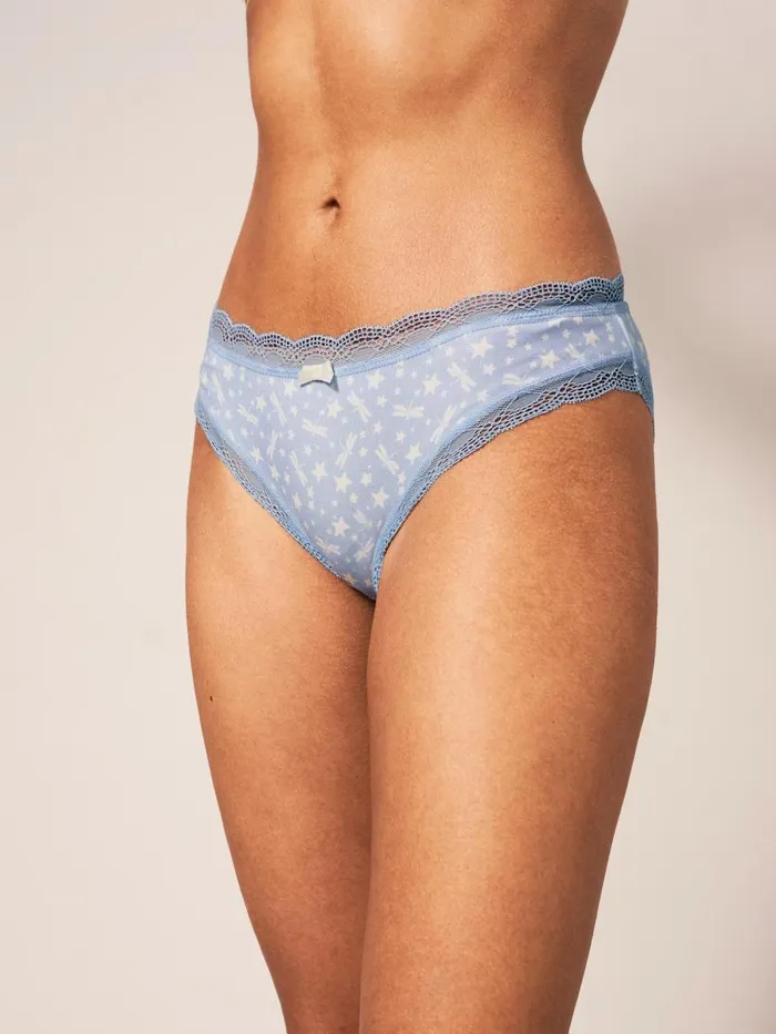 Women UNDERWEAR White Stuff Dragonfly Stars Knicker Blue Print Women UNDERWEAR White Stuff Dragonfly Stars Knicker Blue Print