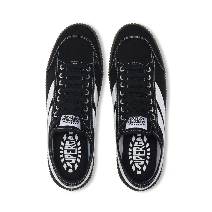 Women Unisex 2619 ST 1 Low Cut BLACK 8211 WHITE Superga Low Cut