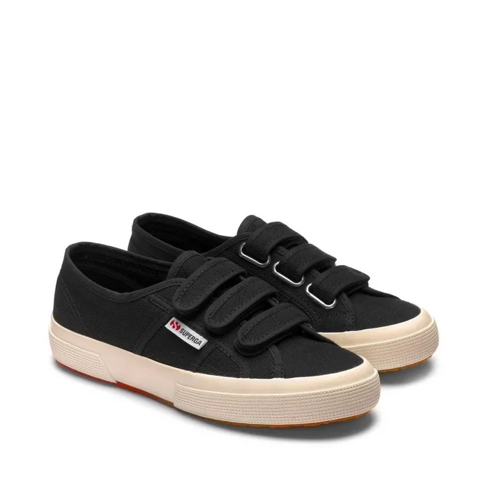 Women Unisex 2750COT3STRAPU Sneaker BLACK Superga Low Cut