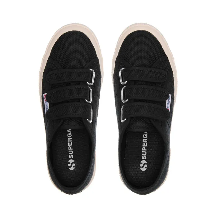 Women Unisex 2750COT3STRAPU Sneaker BLACK Superga Low Cut