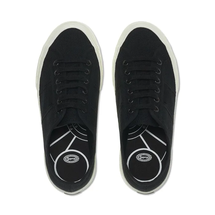 Women Unisex 2750 OG Low Cut BLACKWHITE AVORIO Superga Low Cut