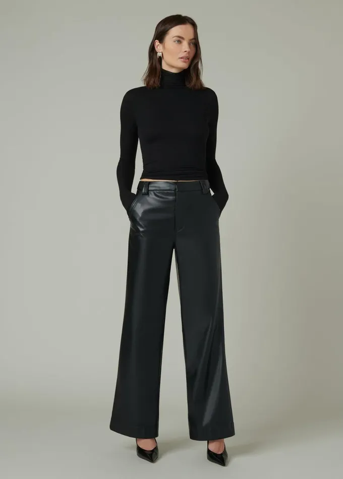 Women Wide Leg Joe039s Jeans THE MIA Black