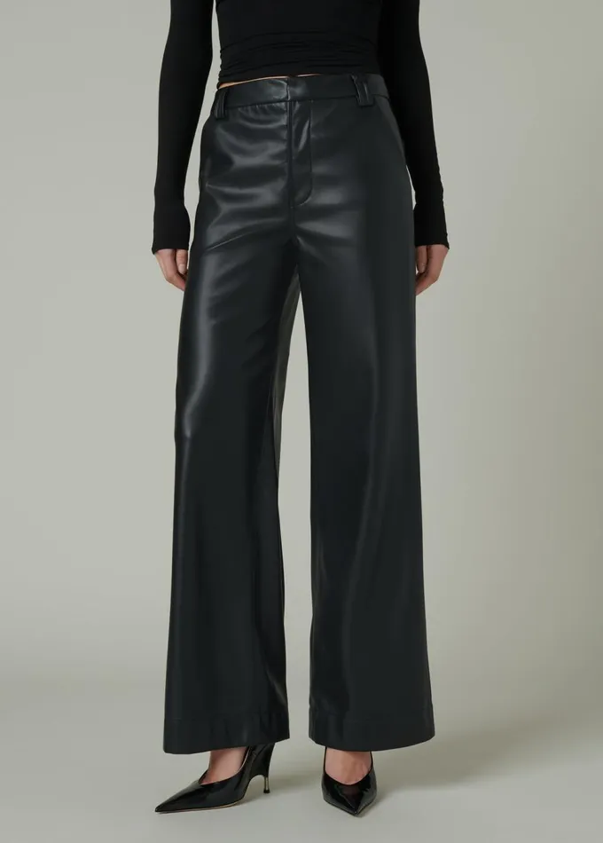 Women Wide Leg Joe039s Jeans THE MIA Black