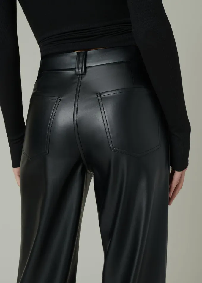 Women Wide Leg Joe039s Jeans THE MIA Black
