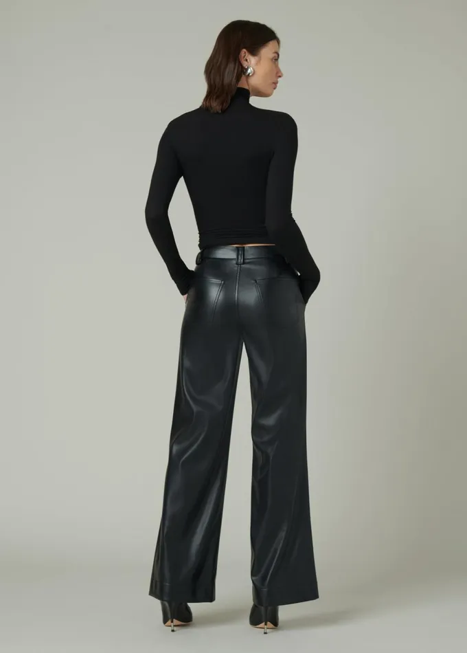 Women Wide Leg Joe039s Jeans THE MIA Black