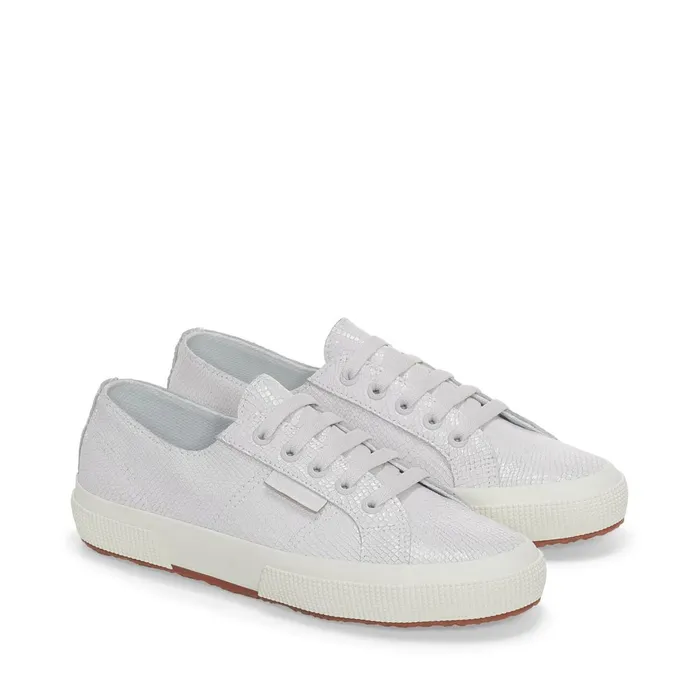 Women Woman 2750 SNAKE LEATHER Low Cut OPTICAL WHITE Superga Low Cut