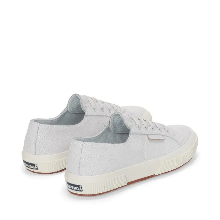 Women Woman 2750 SNAKE LEATHER Low Cut OPTICAL WHITE Superga Low Cut