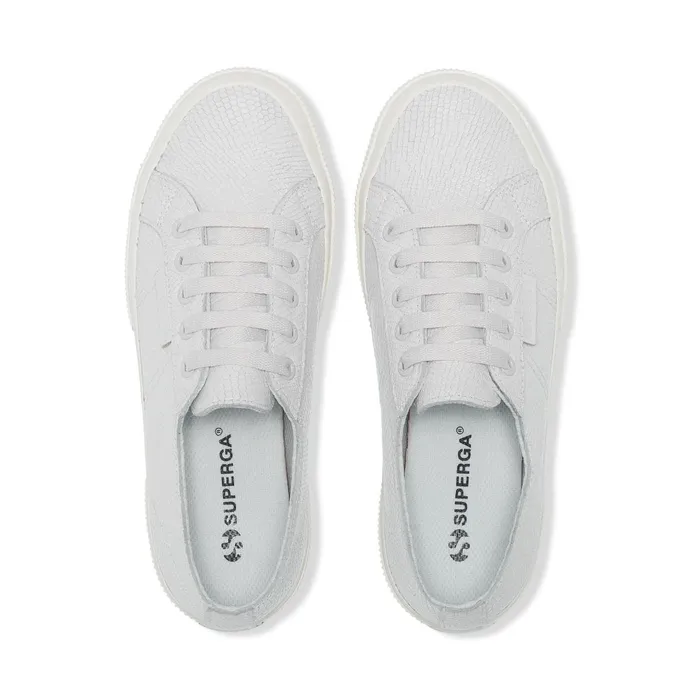 Women Woman 2750 SNAKE LEATHER Low Cut OPTICAL WHITE Superga Low Cut