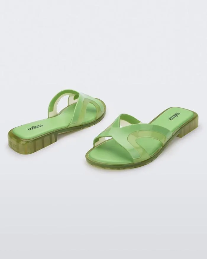 Women Yacht Green Melissa Slides
