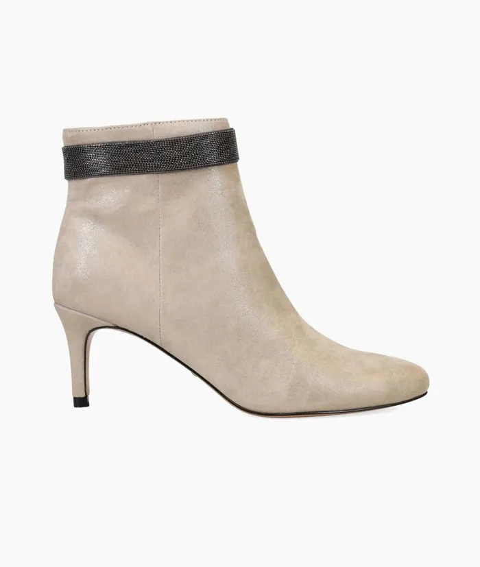 Women Yori Bootie 8211 Taupe Pelle Moda Low Heels