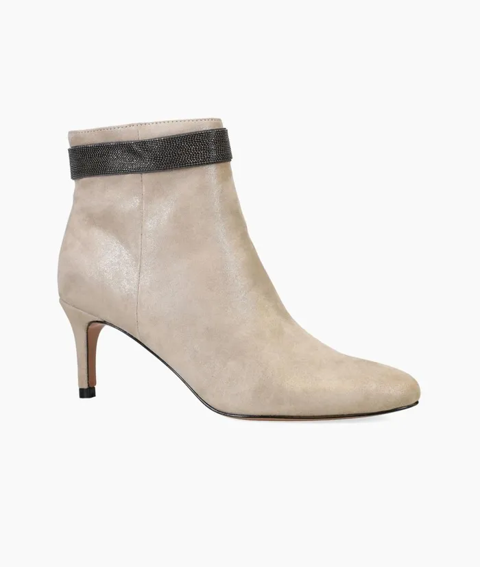 Women Yori Bootie 8211 Taupe Pelle Moda Low Heels