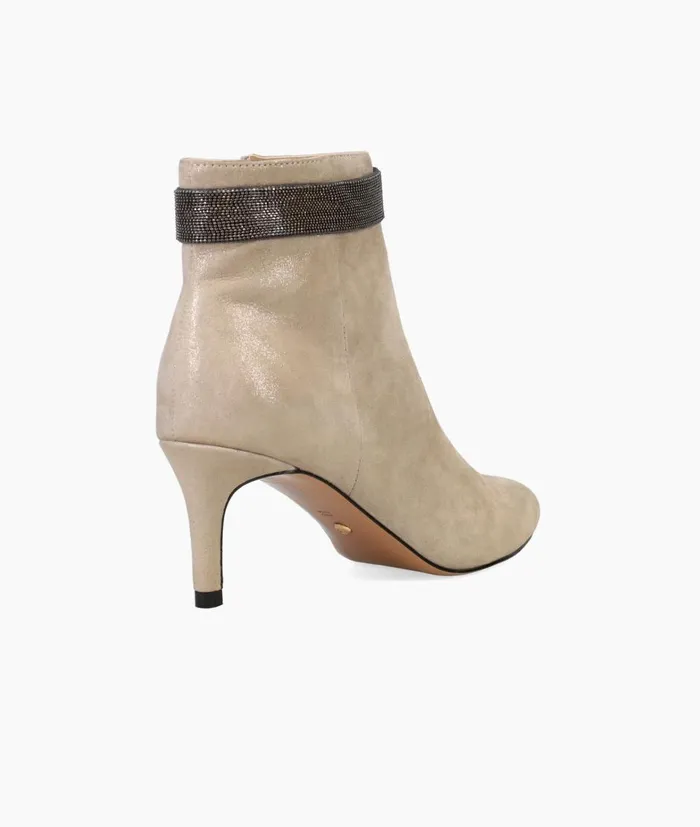Women Yori Bootie 8211 Taupe Pelle Moda Low Heels