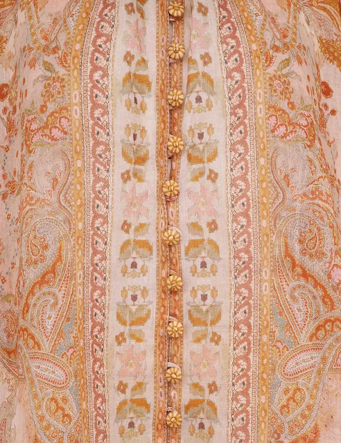 Women Zimmermann Clothing Acacia Billow Blouse Creampink Multi