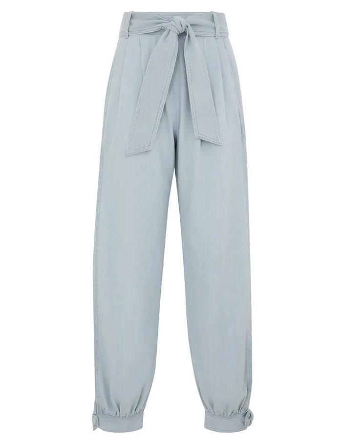 Women Zimmermann Clothing Acacia Denim Harem Pant Ice Storm