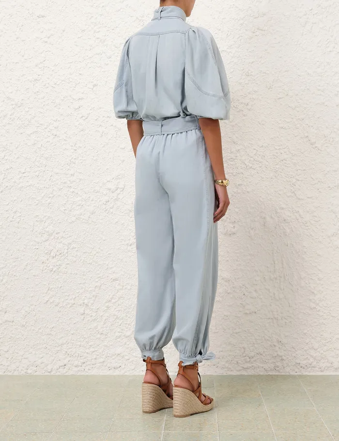 Women Zimmermann Clothing Acacia Denim Harem Pant Ice Storm