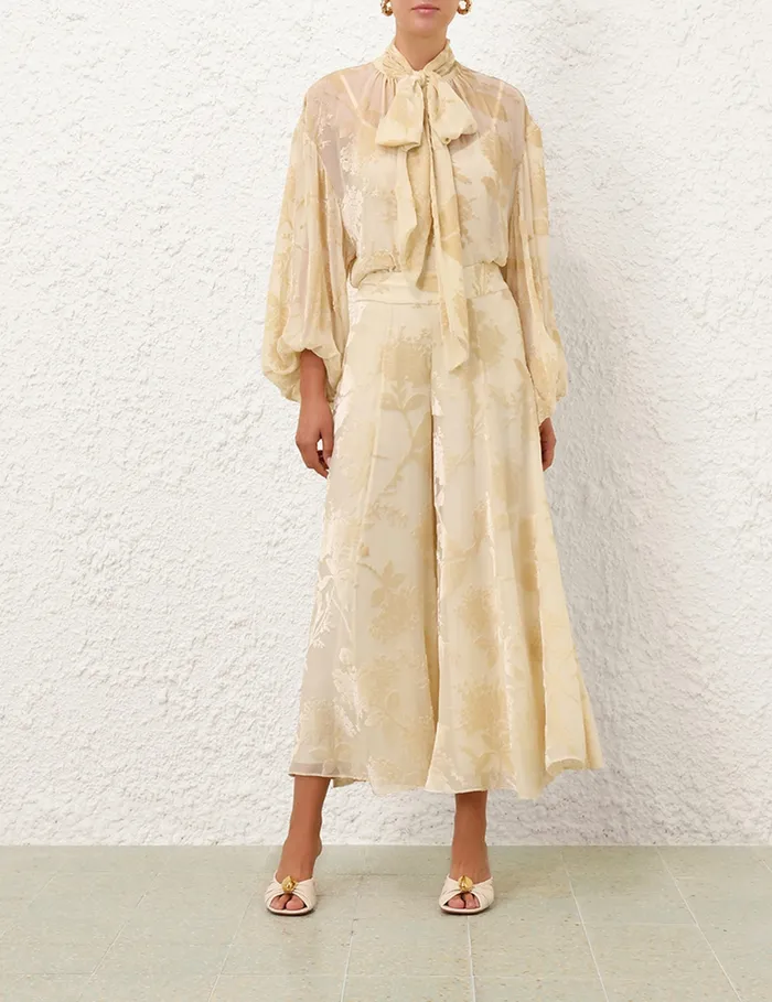 Women Zimmermann Clothing Burnout Culotte Cream