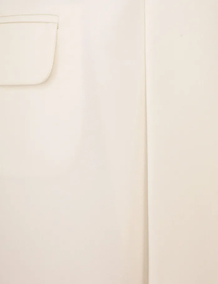 Women Zimmermann Clothing Crush Belted Blazer Milk