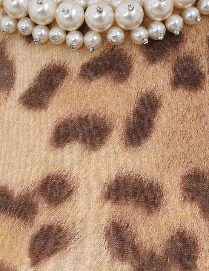 Women Zimmermann Clothing Crush Embellished Tee Dark Leopard