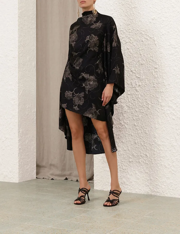 Women Zimmermann Clothing Eden Draped Tunic Black Sketch
