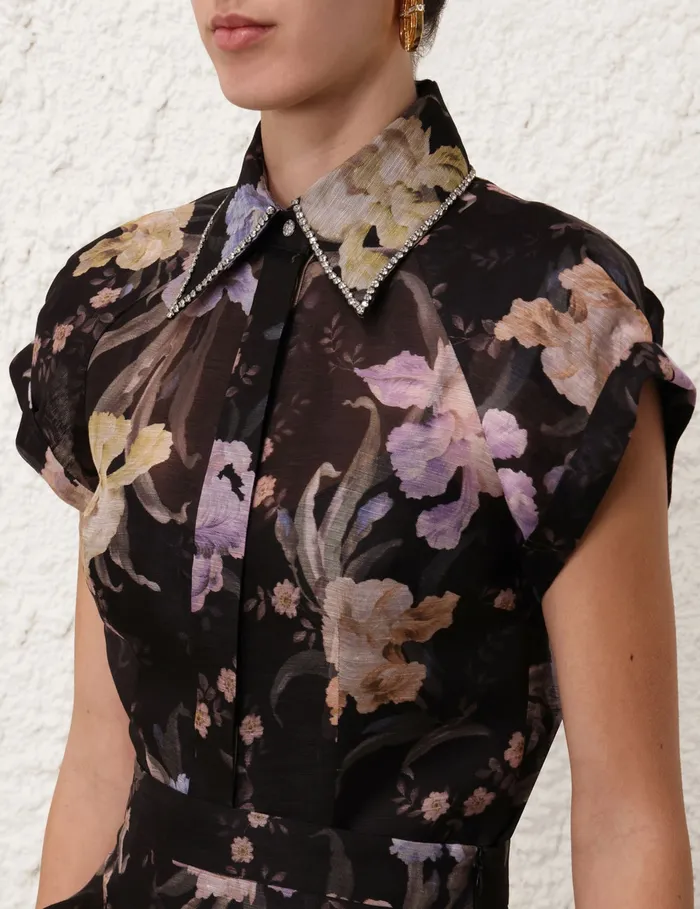 Women Zimmermann Clothing Eden Fitted Blouse Iris Sherbet