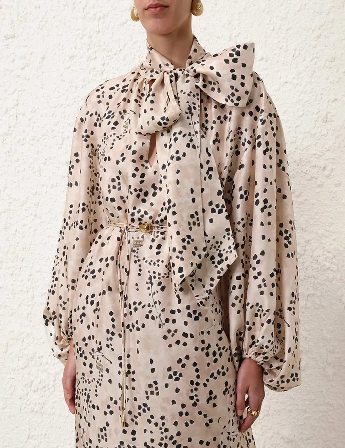 Women Zimmermann Clothing Illustration Billow Dress Dalmatian Dot
