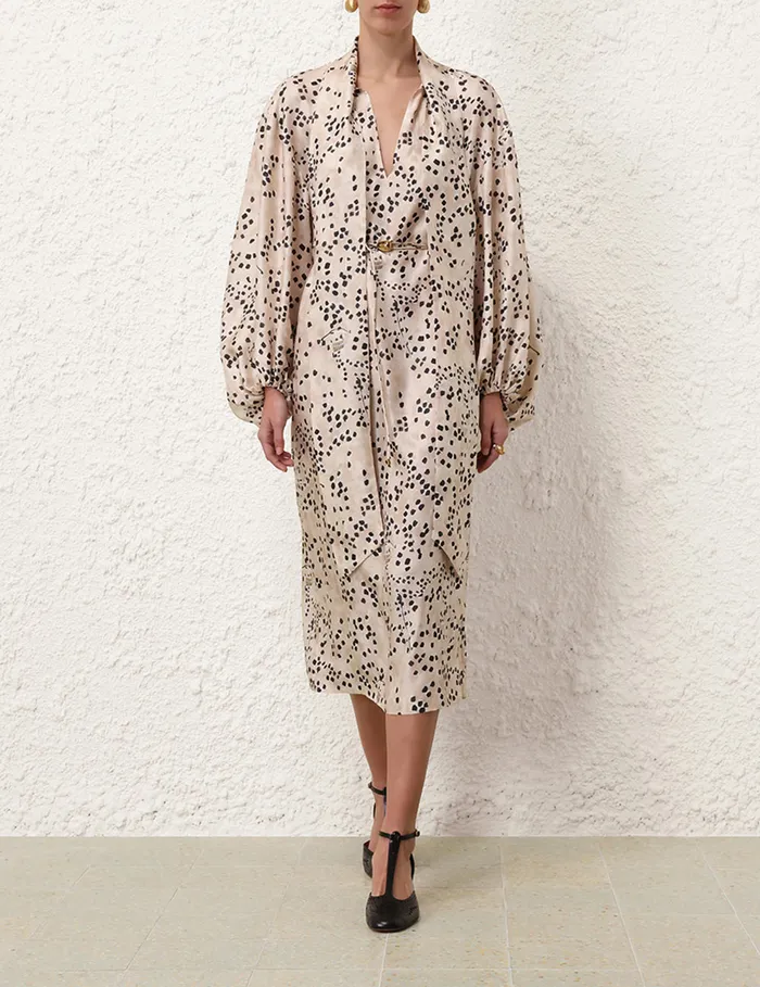 Women Zimmermann Clothing Illustration Billow Dress Dalmatian Dot