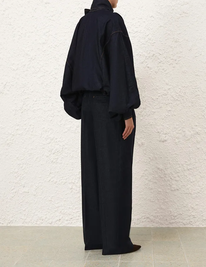Women Zimmermann Clothing Illustration Denim Pant Night Sky