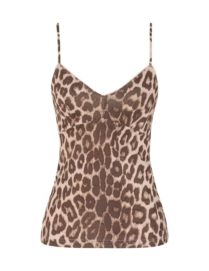 Women Zimmermann Clothing Illustration Leopard Shirt Chocolate Leopard