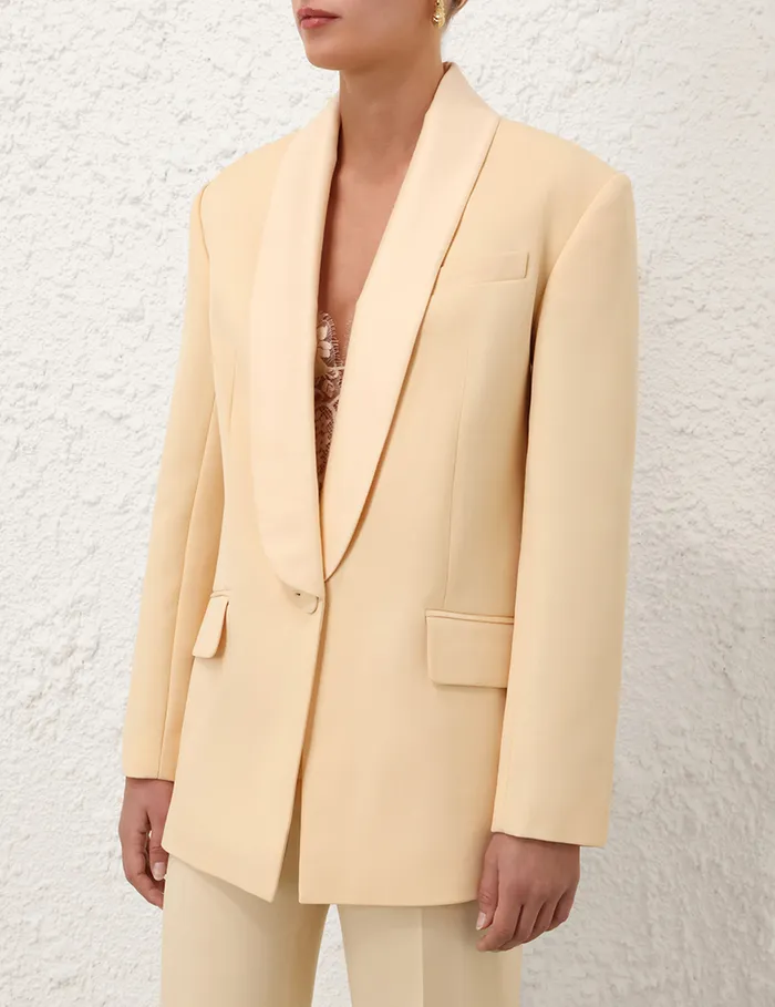 Women Zimmermann Clothing Illustration Shawl Tux Jacket Tea