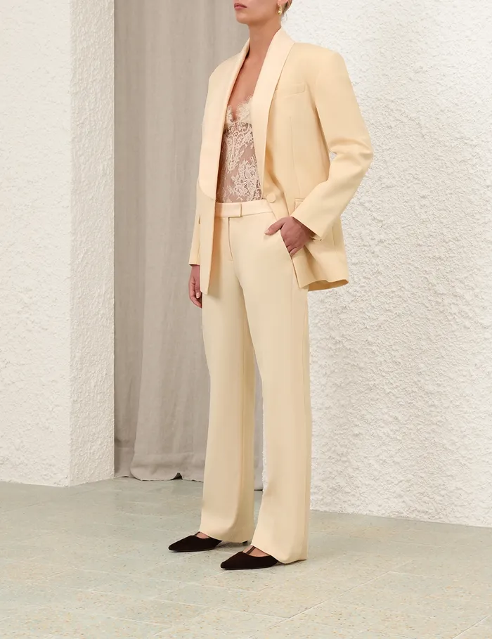 Women Zimmermann Clothing Illustration Shawl Tux Jacket Tea