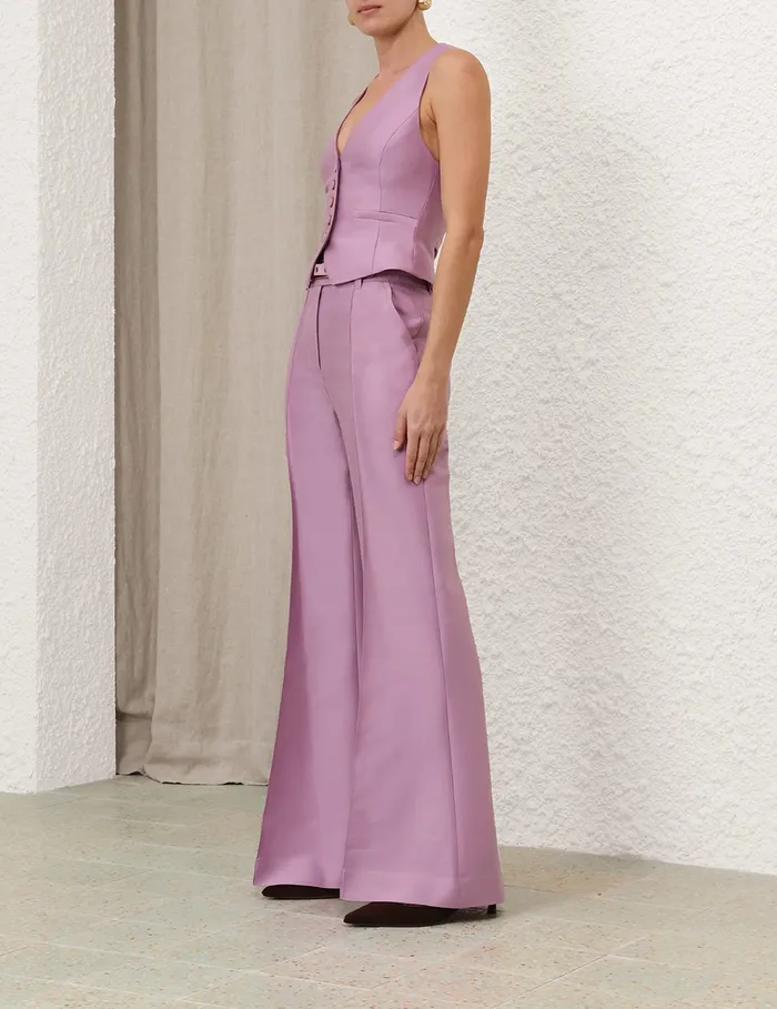 Women Zimmermann Clothing Illustration Tailored Vest Lilac