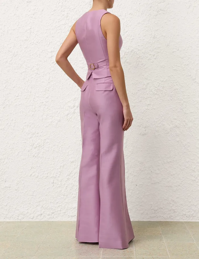 Women Zimmermann Clothing Illustration Tailored Vest Lilac