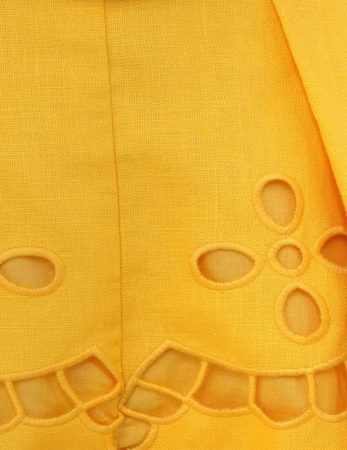 Women Zimmermann Clothing Pop Embroidered Short Mango